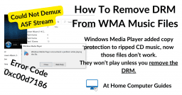 How to remove DRM copy protection from Windows Media Audio files. Step by step guide.