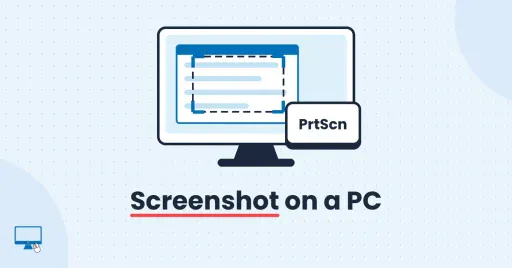Taking a screenshot on a PC with the PrtScn key and the Snipping Tool