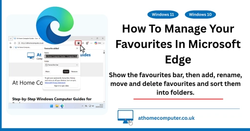 How to manage Favorites in Microsoft Edge