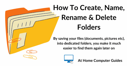 How to create, name, rename and delete folders on a Windows PC. This guide will show you how to use folders on your computer to keep all your files organised and easy to find.