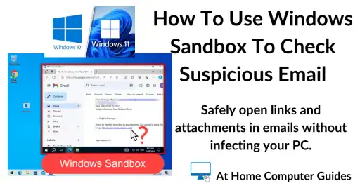 How to open suspicious email in Windows sandbox