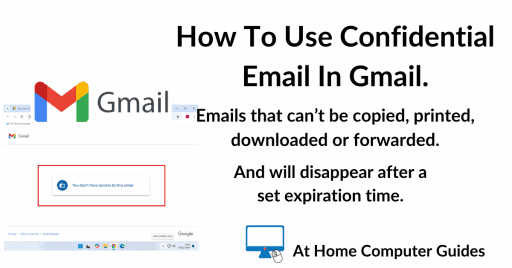How to use confidential mode in Gmail.