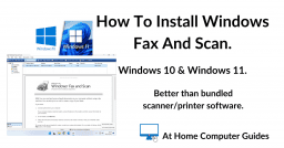 How to install Windows Fax and Scan - Windows 10 and Windows 11.