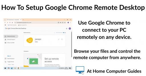 How To Setup Google Chrome Remote Desktop