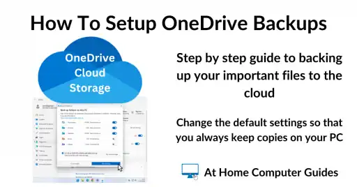 How to setup OneDrive to backup your files